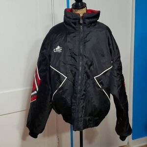 CHOKO Lite Snowmobiling Black Jacket with Red and White Details Size XXL